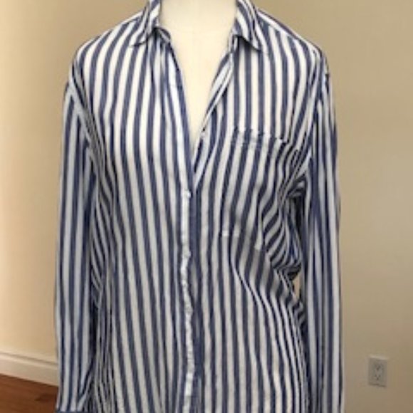 STRIPED BUTTON DOWN SHIRT - Picture 1 of 1